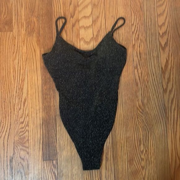 Andie The Liku One Piece Swimsuit Sparkle Black XS NWT - Picture 4 of 9
